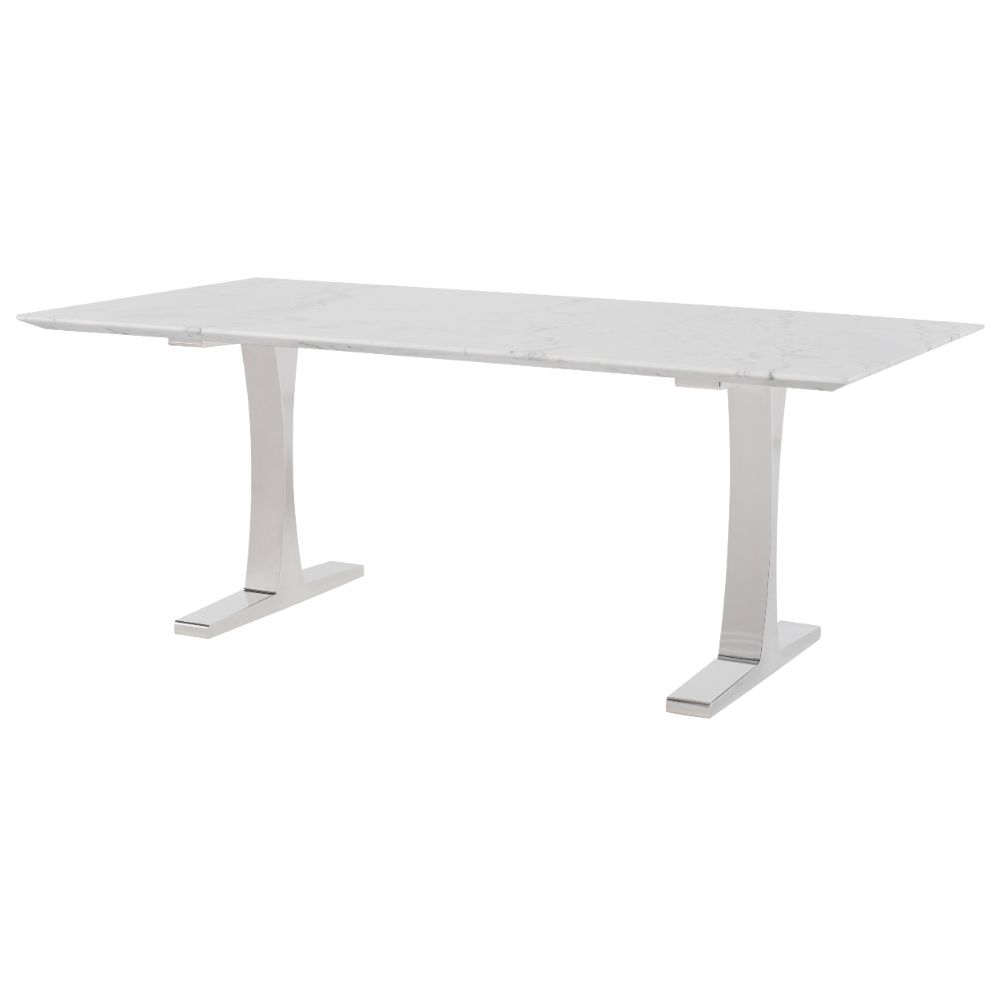 Nuevo HGNA480 TOULOUSE DINING TABLE in WHITE